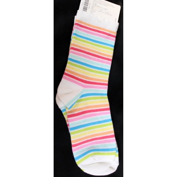 2008 Gymboree Spring Rainbow 3pc Striped Skorts Socks Candy Skirt sz 7 Spring - Picture 8 of 10